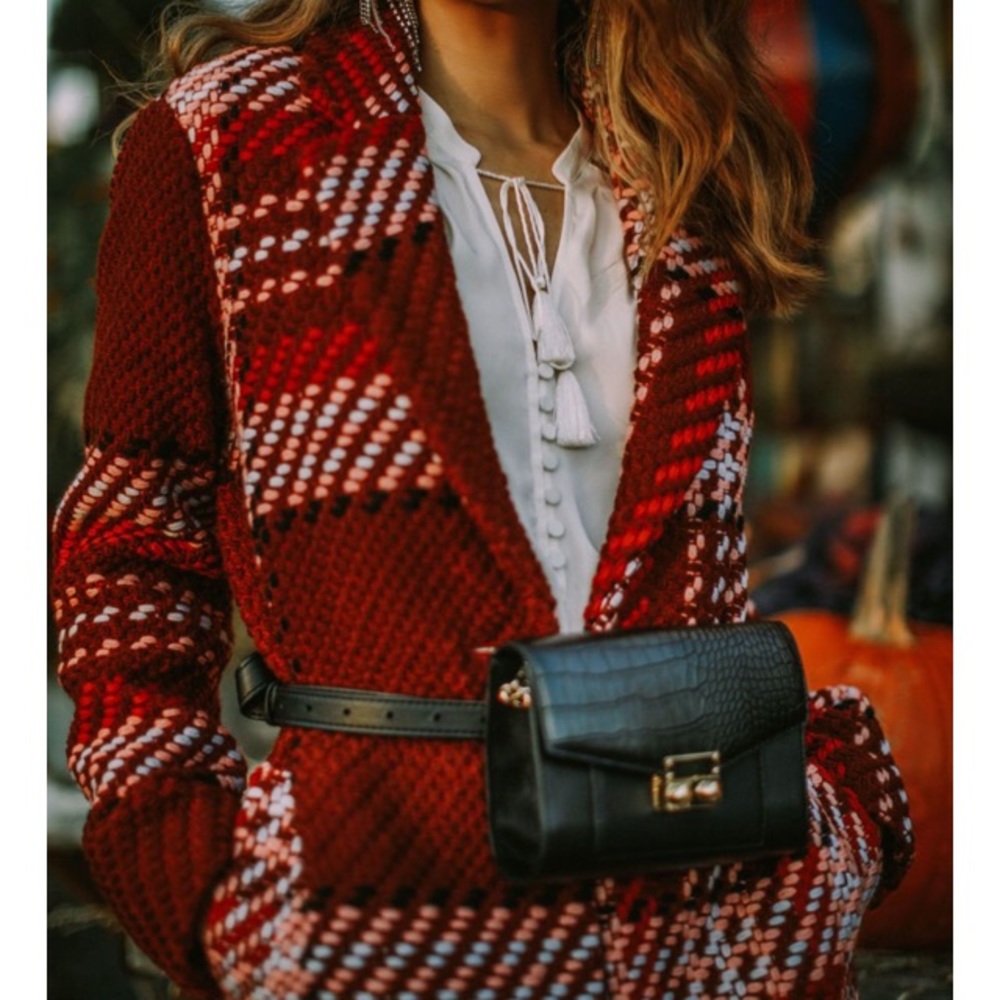 EXPRESS Plaid Coat